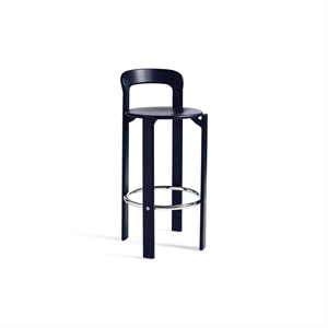 HAY Rey Barstool H75 Deep Blue Water