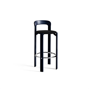 HAY Rey Barstool H75 Pehmustetulla Istuimella Deep Blue Water