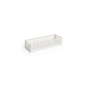 HAY Colour Crate -säilytyslaatikko, Minikokoinen, Pitkulainen, Luonnonvalkoinen