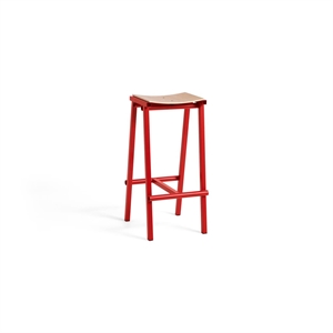 HAY Stool 8 -baarituoli H75 Signal Red