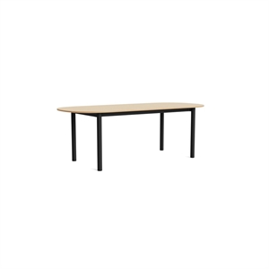 HAY Annex Oblong -ruokapöytä L220 Lakattu Tammi/hiili