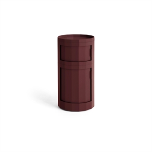 HAY Facet 110 -kaappi pyörillä, viininpunainen