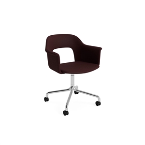 HAY Layout 264 -ruokatuoli käsinojilla ja pyörivällä rungolla, Vidar 693/alumiini