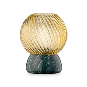 Design By Us Twist Of Marble -kynttilänjalka, Sammal/meripihka