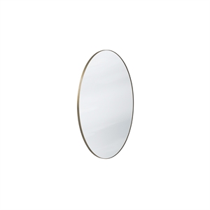 &Tradition Amore Mirror SC56 Pronssoitu Messinki/hopea Ø70 cm