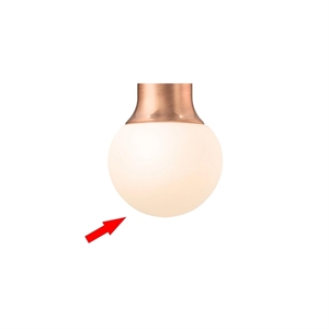 &Tradition Lasivarjostin Mass Light Pendant Opalille