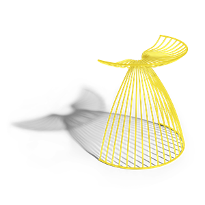 Møbel Copenhagen Angel Stool Yellow