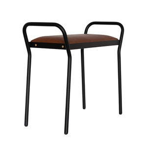 Maze Anyone Stool Black/Cognac