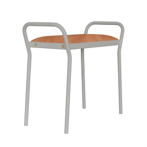 Maze Anyone Stool Gray/Rust