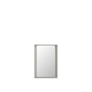 Muuto Arced Mirror 80x55 Vaaleanharmaa