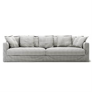 Decotique Le Grand Air XL 4-istuttava Sohva, Raidallinen Tuhka/pellava