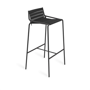 Thorup Copenhagen Noel Bar Stool Black/ Black Linen H77 cm