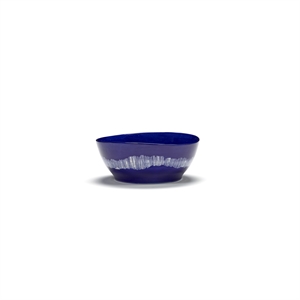 Serax Feast Bowl L Tummansininen/Valkoinen Raidat