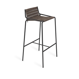 Thorup Copenhagen Noel Bar Stool H77 Black/ Dark Gray Wool