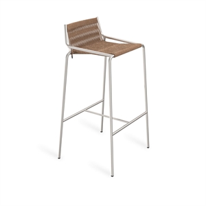 Thorup Copenhagen Noel Bar Stool H77 Steel/ Brown Wool