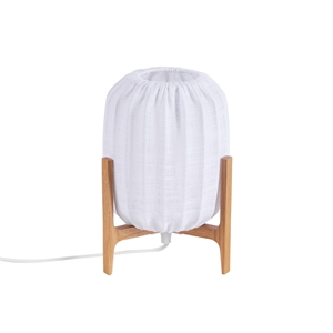 Watt & Veke Prisma -pöytävalaisin, mini tammi/valkoinen