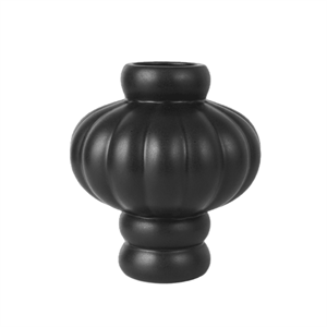 Louise Roe Balloon 02 -maljakko, muste, musta