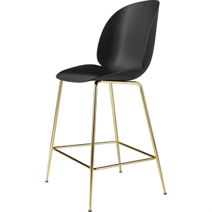 GUBI Beetle Bar Stool 65 Conic Base Brass Semi Matt/ Black