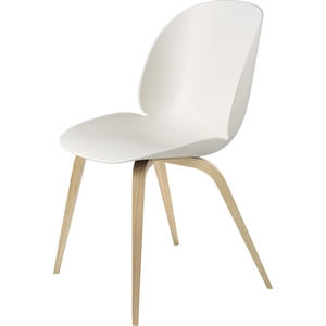 GUBI Beetle Dining Chair Wooden Base Oak Semi Matt/ Alabaster White