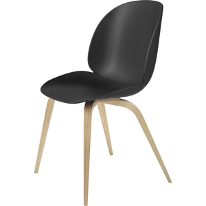 GUBI Beetle Dining Chair Wooden Base Oak Semi Matt/ Black