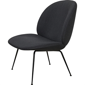 GUBI Beetle Armchair Upholstered Conic Base Matt Black/ Remix 183