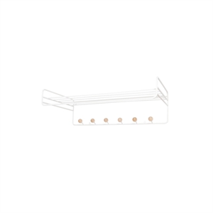 Maze Bill Hat Shelf 71 cm White/Birch