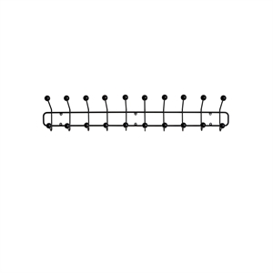 Maze Bill Horizontal Coat Rack Large Black/ Birch