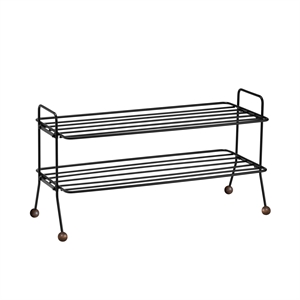 Maze Bill Shoe Rack Black/ Brown