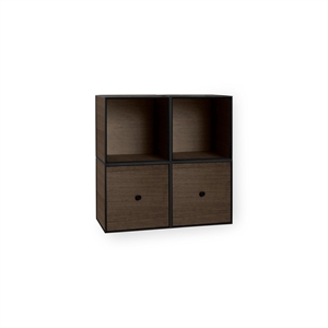 Audo Frame Square -kirjahylly Standard Smoked Oak