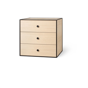 Audo Frame 49 With 3 Drawers 42X49X49 Oak