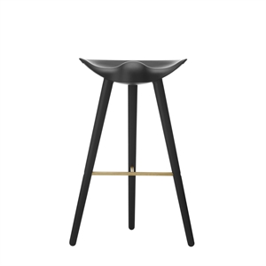 Audo ML42 Bar Stool Black Stained Beech/ Brass