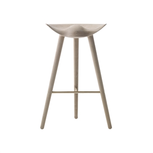 Audo ML42 Bar Stool Black Stained Oak/ Brass