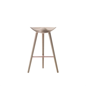 Audo ML42 Bar Stool Soap-treated Oak/ Copper