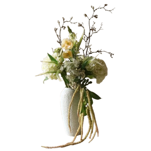 Botané Ivory Cascade -kimppu Valkoinen