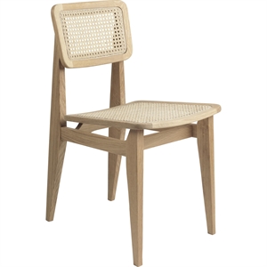 GUBI C-Chair Dining Chair French Wicker/Oak