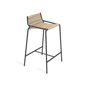 Thorup Copenhagen Noel Bar Stool Black/ Linen H67 cm