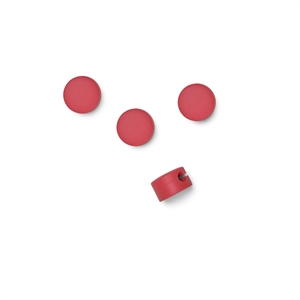 Pedestal Cable Dots Burnin' Red