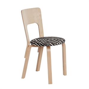 artek 66 Ruokapöydän Tuoli Koivu/seepra
