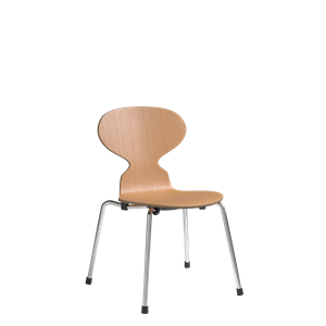 Fritz Hansen Myren Children's Chair Chrome/ Oregon Pine