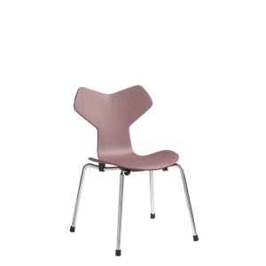 Fritz Hansen Grand Prix Children's Chair Chrome/630 Wild Rose