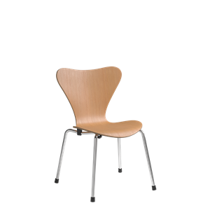 Fritz Hansen Series 7 Lasten Tuoli Kromi/Oregon Pine