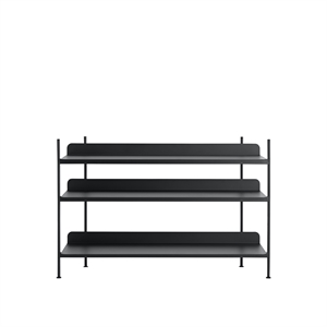 Muuto Compile Shelving System 2 Musta