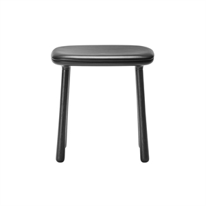 Møbel Copenhagen Cuba Stool Black Lacquered Oak/ Black Leather