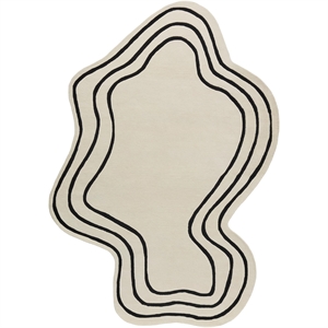 Decotique Curve -matto 250x350 Luonnonvalkoinen