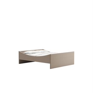 Rye Sleep -sängynrunko, kaareva, 150x200, tummanbeige
