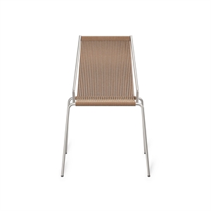 Thorup Copenhagen Noel Dining Chair Steel/ Brown Wool