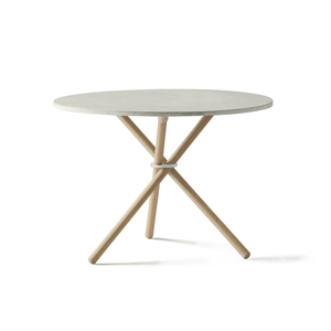 Eberhart Daphne Coffee Table Ø65 Light Concrete/Light Oak