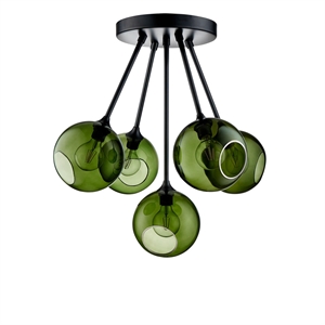 Design by Us Ballroom Molecule Ceiling lamp Army Green & Black