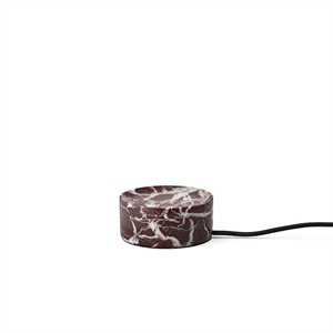 Design By Us -matkalaturikaapeli Burgundinpunainen Marmori