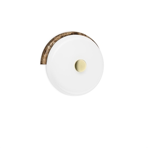Design By Us Trip -seinävalaisin, Tumma Emperador-marmori/kiiltävä Opaali